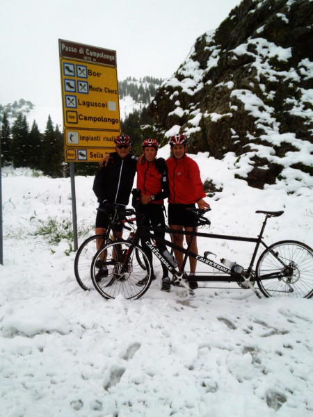 dag1, klimmen in de sneeuw