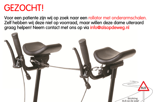 Stichting ALSopdeweg! - Gezocht rollator