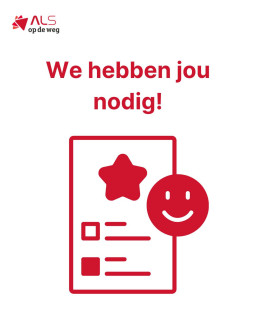 💬 Deel jouw verhaal met Stichting ALS op de wegHeb jij een mooie, positieve ervaring met Stichting ALS op de weg? Dan horen we die heel graag!We zijn op zoek naar persoonlijke verhalen om te delen op onze website en social media. Denk bijvoorbeeld aan een ervaring met een hulpmiddel dat je via ons gebruikt (hebt), of een moment tijdens een evenement dat voor jou bijzonder was.Jouw verhaal kan anderen met ALS inspireren, helpen en laten zien wat er wel mogelijk is. Of je nu iets kleins of groots wilt delen: jouw ervaring kan het verschil maken voor mensen met ALS.Wil je meedoen? Super! Neem dan contact op met Richard:📧 richard@alsopdeweg.nl
📞 06-40 25 54 50#ALSopdeweg #StopALS #Ervaring #Deeljouwverhaal