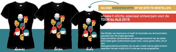 Stichting ALSopdeweg! - t-shirts Tour du ALS