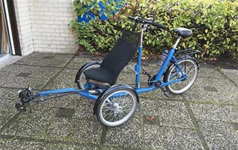 Sasha tandem in tata blauw