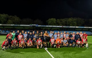 FC Eindhoven Alls Stars en Legendary PSV tezamen op de foto