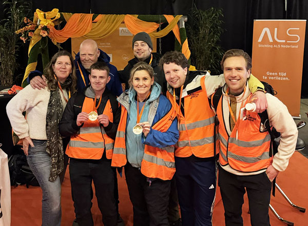 Team ALS op de weg tijdens de ALS Sunrise Walk